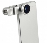 Объектив 3-in-1 на прищепке для iPhone iPad HTC Samsung