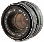 Объектив МС Гелиос 44М-6 58мм F2 для Canon EOS с чипом