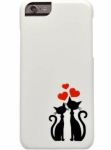 Пластиковый чехол-накладка для iPhone 6 / 6S iCover Cats Silhouette 43