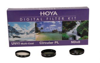 Набор фильтров HOYA 58 мм (UV+CPL+ND8)